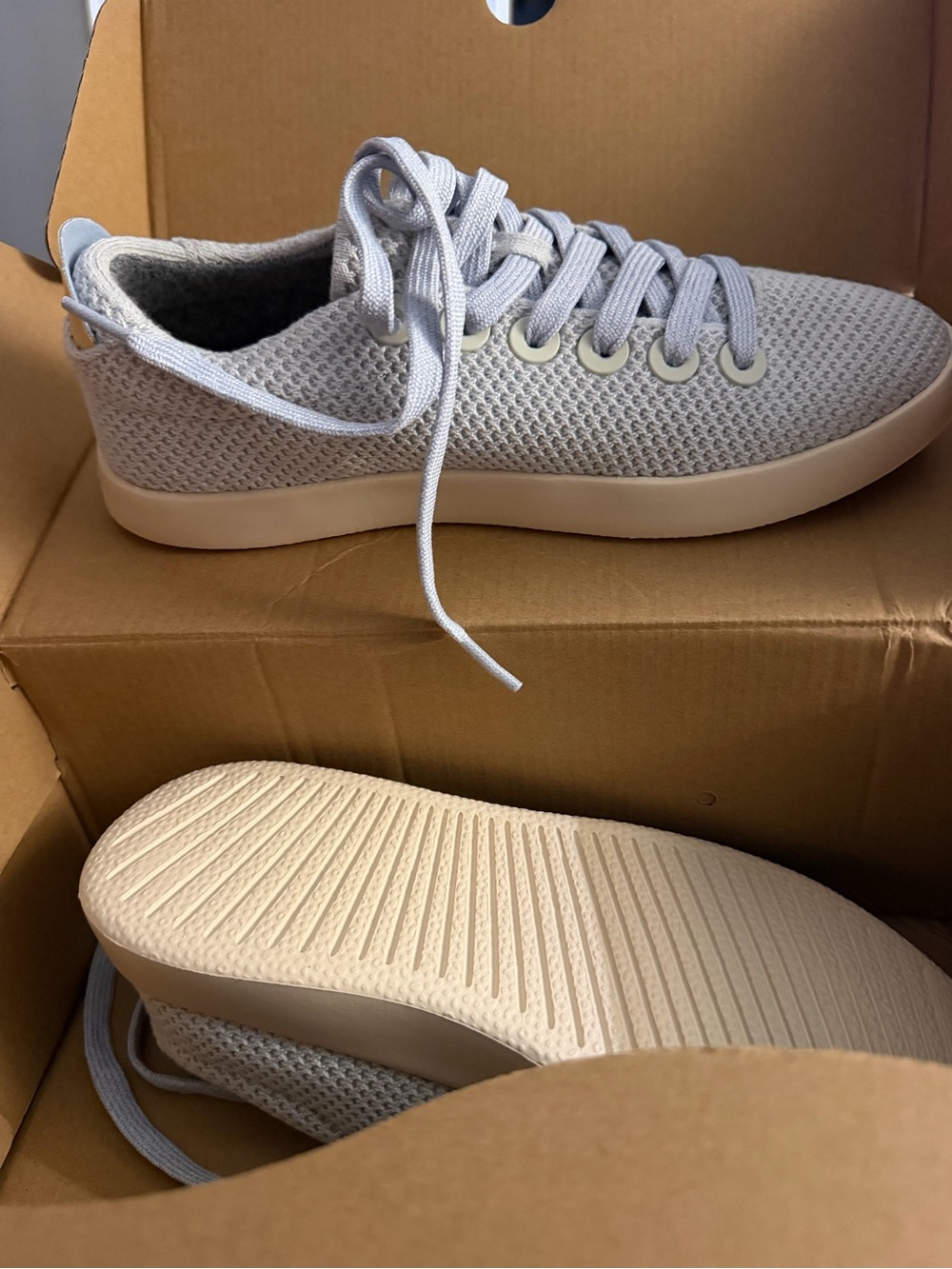allbirds Light Gray Women's Knit Sneakers